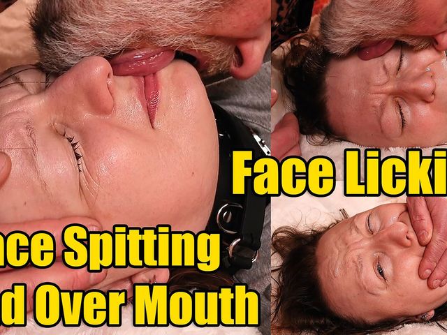 Face Licking, Spitting, Hand Over Mouth Domination (Arya Grander)