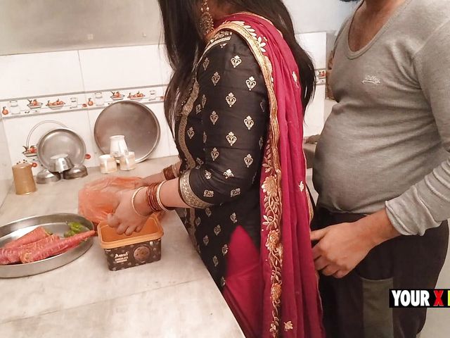 Punjabi Stepmom Fucking in the Kitchen When She Make Dinner for Stepson (Your x darling)