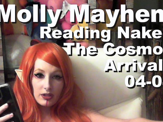 Mollie Mayhem reading naked The Cosmos Arrivals pxpc1044-001 (Cosmos naked readers)