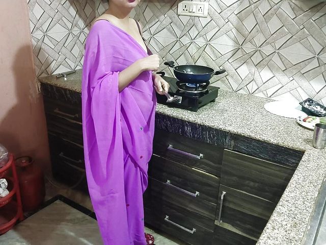 Indian Step Mom Surprise Her Step Son Vivek on His Birthday in Kitchen Dirty Talk Saarabhabhi6 Roleplay Hot Sexy (Saara Bhabhi)