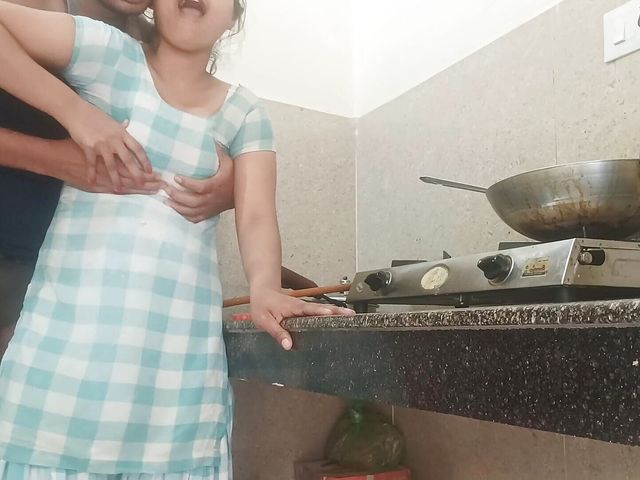 20 Yers Old Indian Desi Village Bhabhi Was Fucked by Dever in Kitchen on Clear Hindi Audio (Sakshi Pussy)