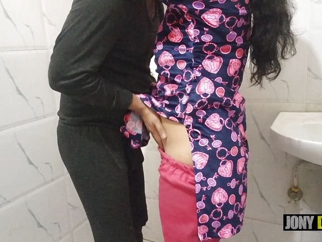 Sister-in-law Raised Her Leg in the Bathroom and Got Cock Inserted in Her Ass, Watch Video in Hindi Audio (Your x darling)