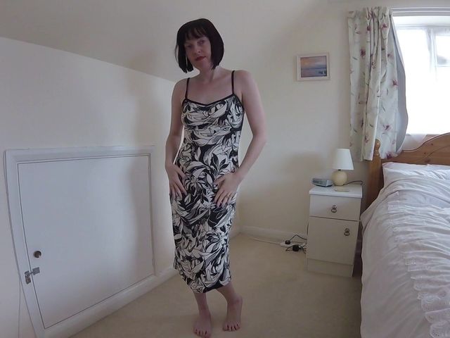 Wife Does Striptease in Cocktail Dress (Horny vixen)