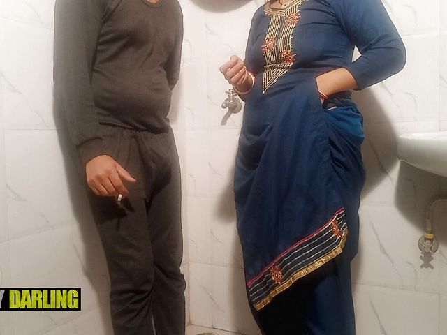 Punjabi Bhabhi Smoked Beedi and Got Fucked with Bihari in the Bathroom.. (Your x darling)