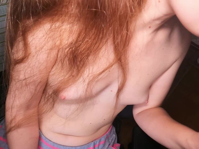 College Girl Gets Cum on Her Tiny 18 Year Old Tits! (Love Adventures)