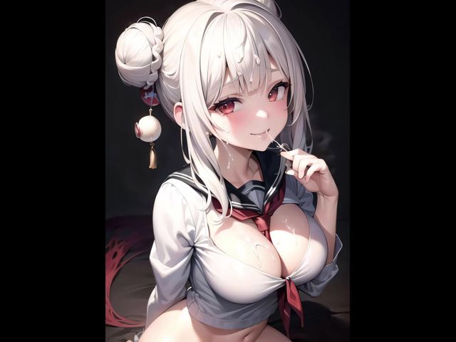 Hentai Anime Art Seduction of a Cheeky Jk Generated by Ai (Aiart asian)