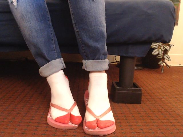 Socks Pink Flip Flops Shoeplay (TLC 1992)