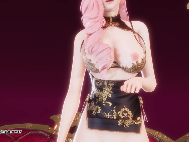 [mmd] Hyolyn - One Way Love Seraphine Sexy Striptease League of Legends Uncensored Hentai