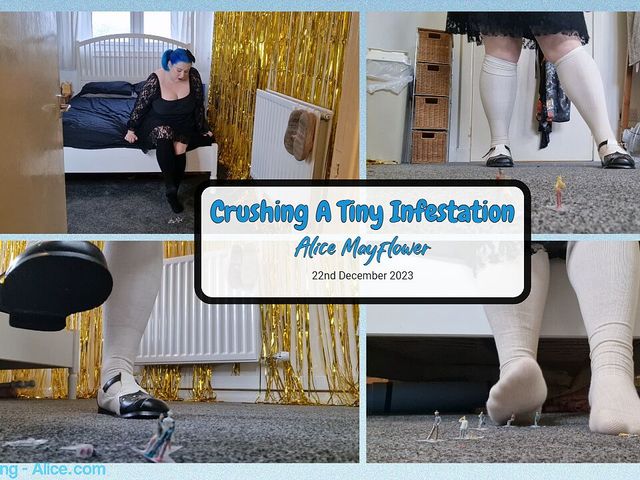 Crushing a Tiny Infestation - Solo Girl (Alice Mayflower Productions)