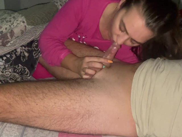 Morning Blowjob and Cum in Mouth. Deepthroat (Fantasy Couple XXX)