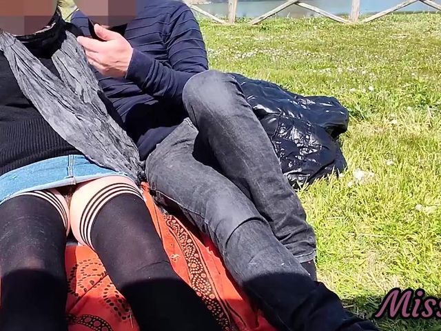 208 Pussy Flash - Stepmom Caught by Stepson at A Park Masturbating in Front of Everyone - Misscreamy (Miss Creamy)