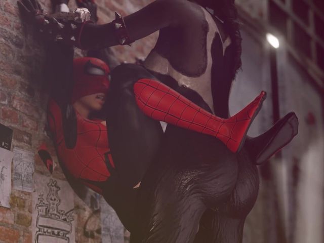 Hottie Venom with a Big Dick Fucks Spider-woman (Jackhallowee production)