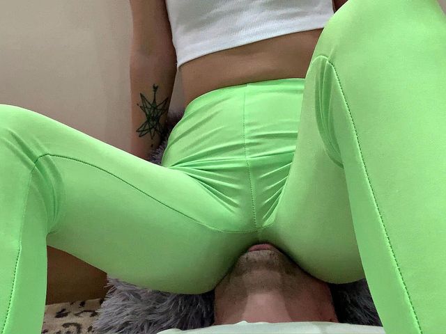 Lifestyle Femdom Part 2 Kira in Green Yoga Pants - Foot Worship, Trampling, Ass and Pussy Worship, Facesitting (Petite Princesses FemDom (PPFemdom))