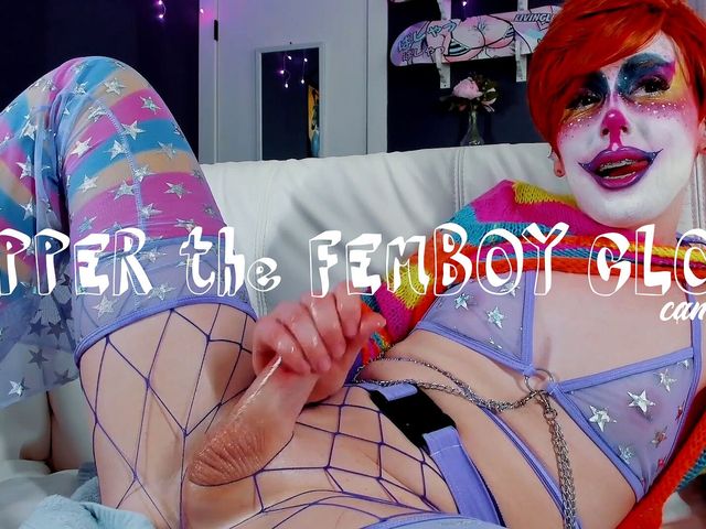 Poppr the Femboy Clown Camshow (ShiriAllwood)