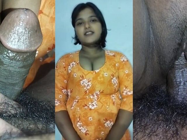 Indian Fucked stepsister Sofia by showing her cock with Hindi Audio (Sofia Salman)