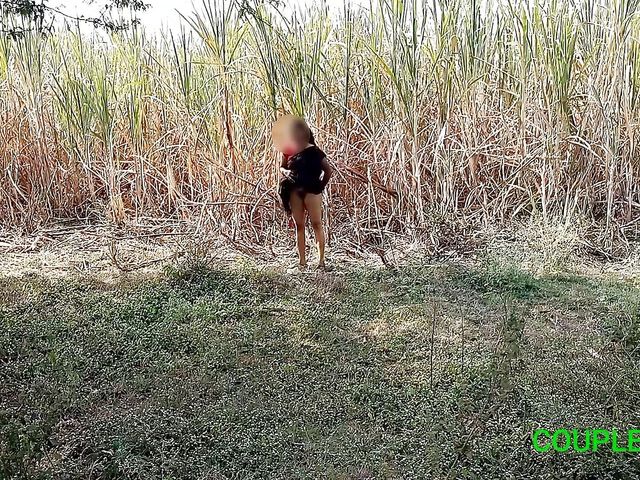 Komal Was About to Fire the Sugarcane of Her Field Leaving Behind Her Own Urine (Couple gold xx)