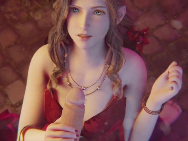 Aerith Facial in Red Dress (Velvixian 3D)