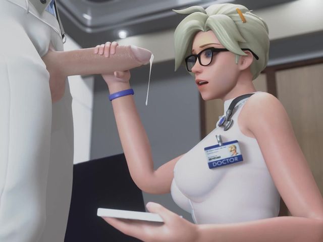 Overwatch Mercy - Handjob X Blowjob (Velvixian 3D)