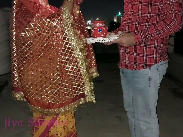 Karwa chauth special 2022 indian xxx desi husband fuck her wife hindi audio with dirty talk (Hotty Jiya Sharma)