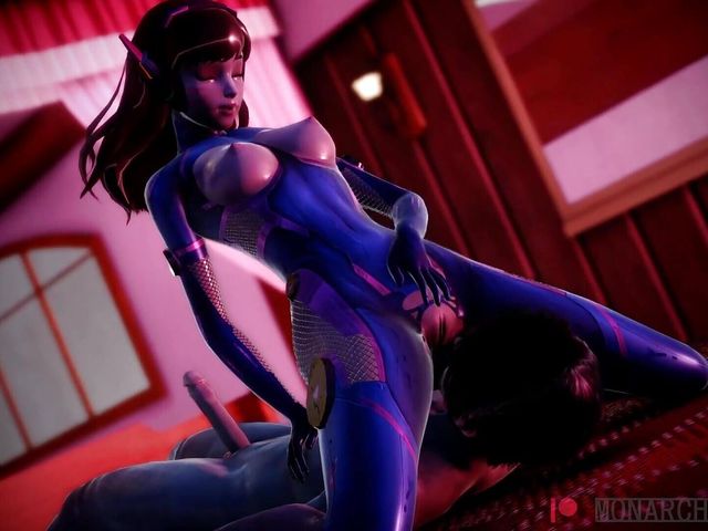 Overwatch Dva Big Ass with Boy by Monarchnsfw Animation with Sound 3D Hentai Porn Sfm (The fox 3D)